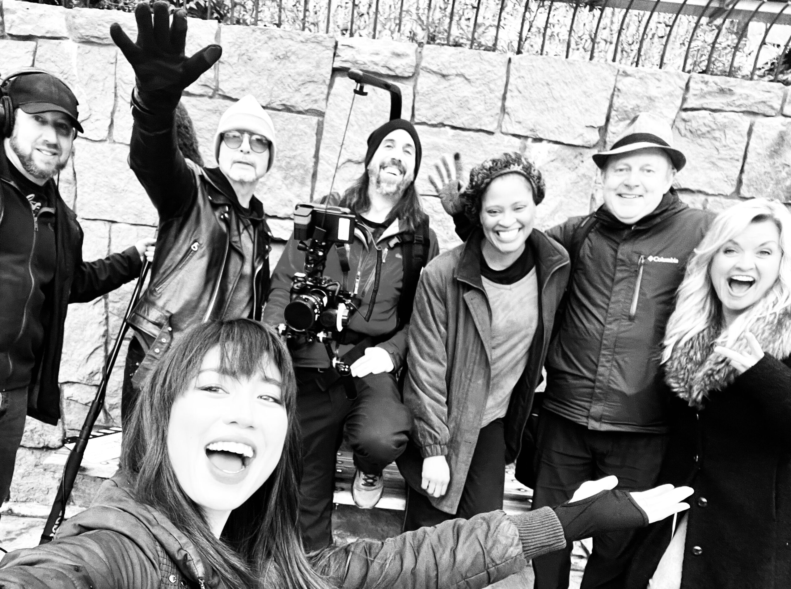 Dan on the set